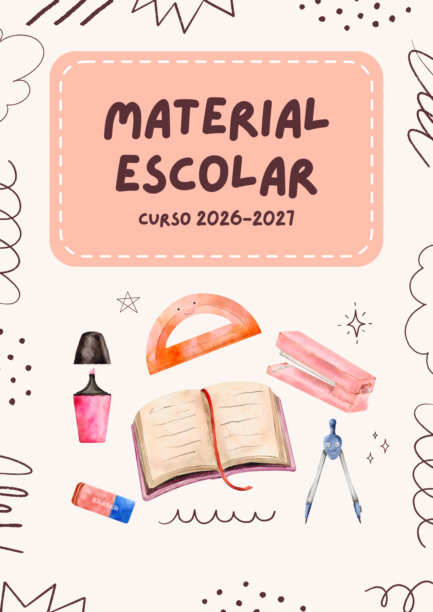 Listado de material curso 26-27 Listado de material curso 26-27